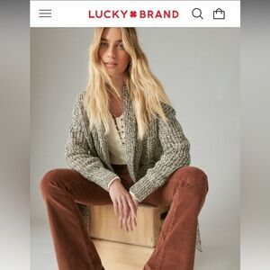 Lucky Brand Sweater Coatigan (coat/cardigan)
